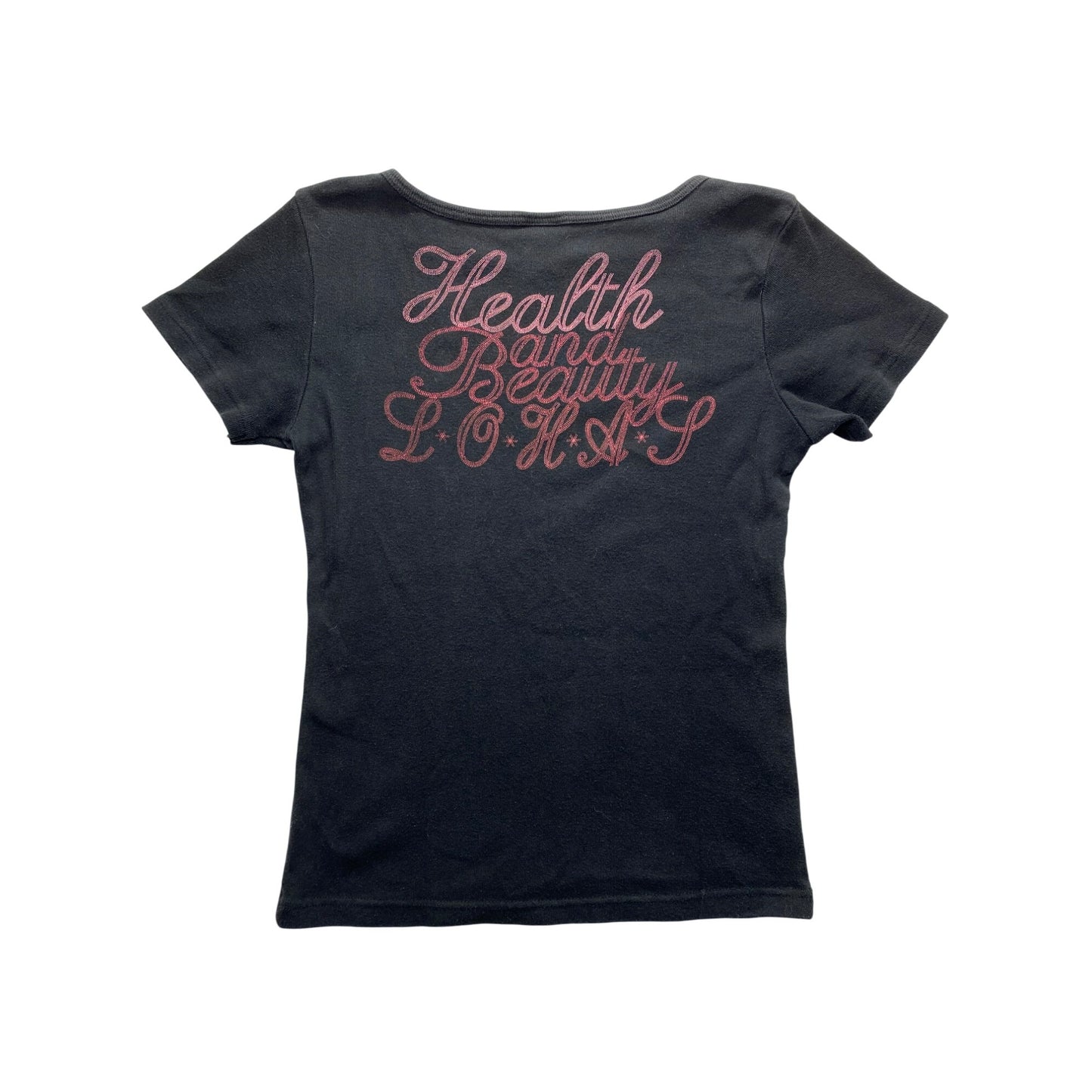 Comme Ca Walk Womens Black Graphic T-Shirt #5746