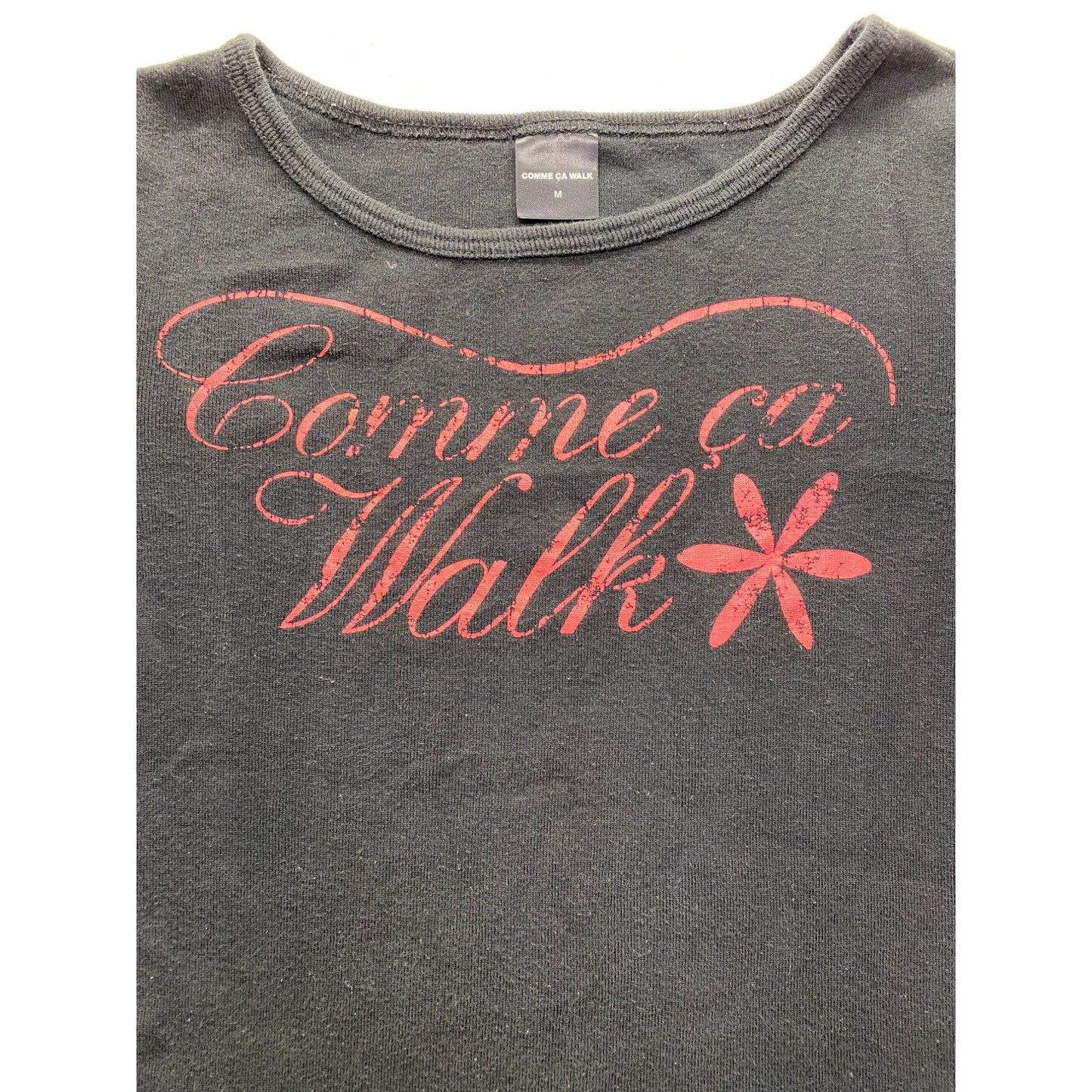Comme Ca Walk Womens Black Graphic T-Shirt #5746
