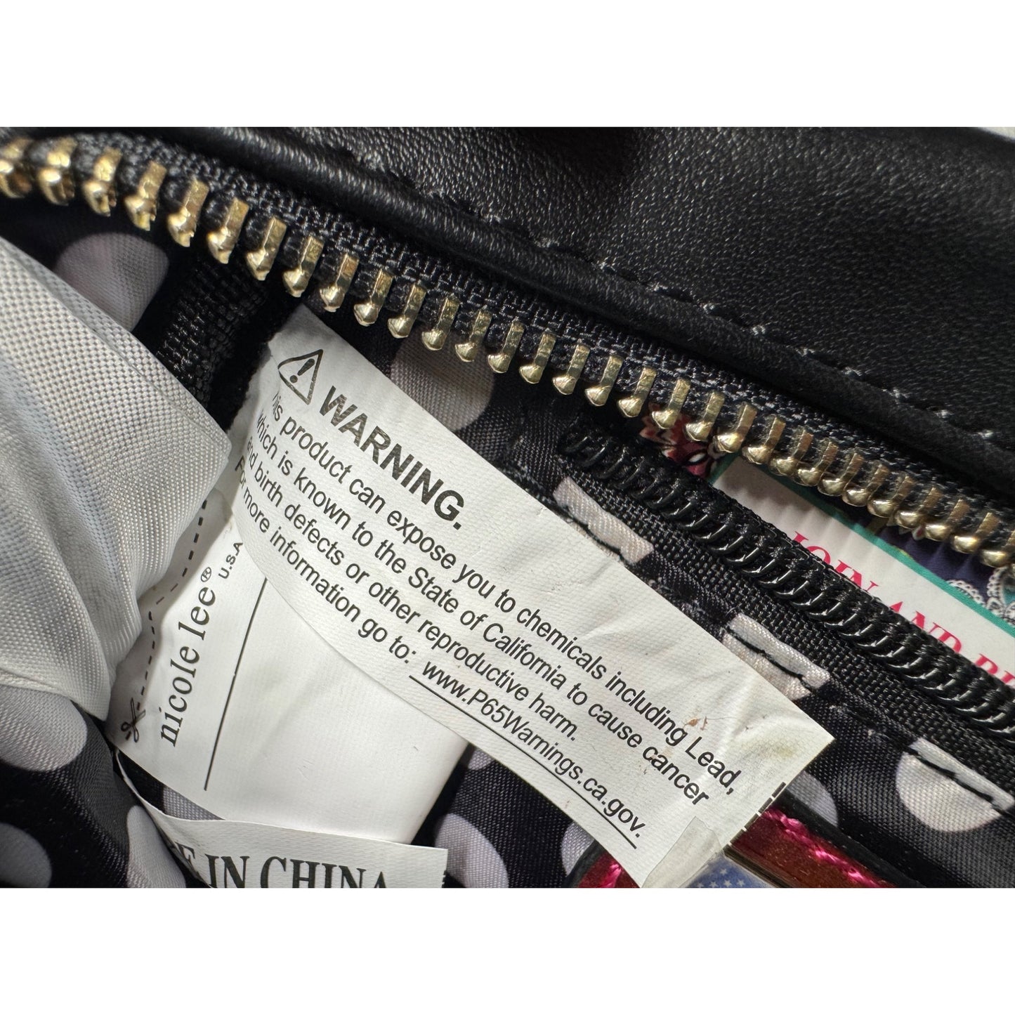 Nicole Lee Pop Art Belt Bag With Adjustable Strap In Black & Pink 385B