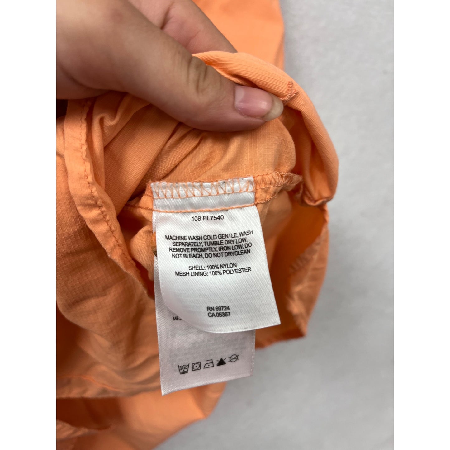 Columbia XL Orange Long Sleeve Vented Fishing Shirt #163A