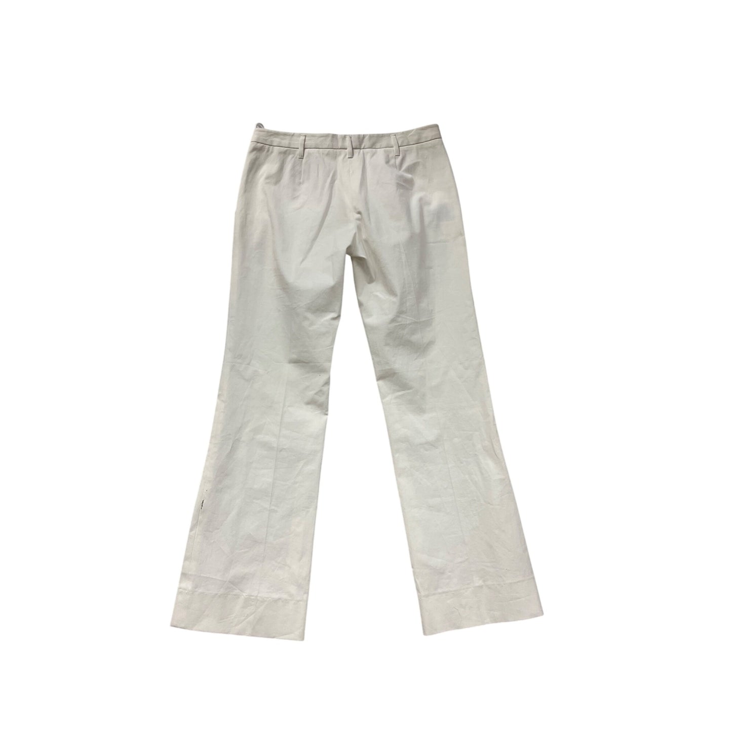 2000s Prada White Cotton & Elastane Pants #7592