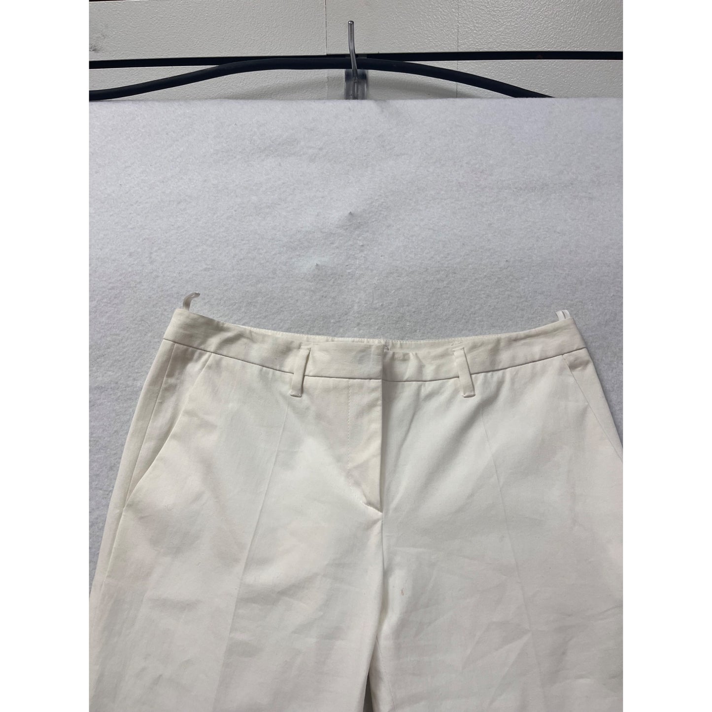 2000s Prada White Cotton & Elastane Pants #7592