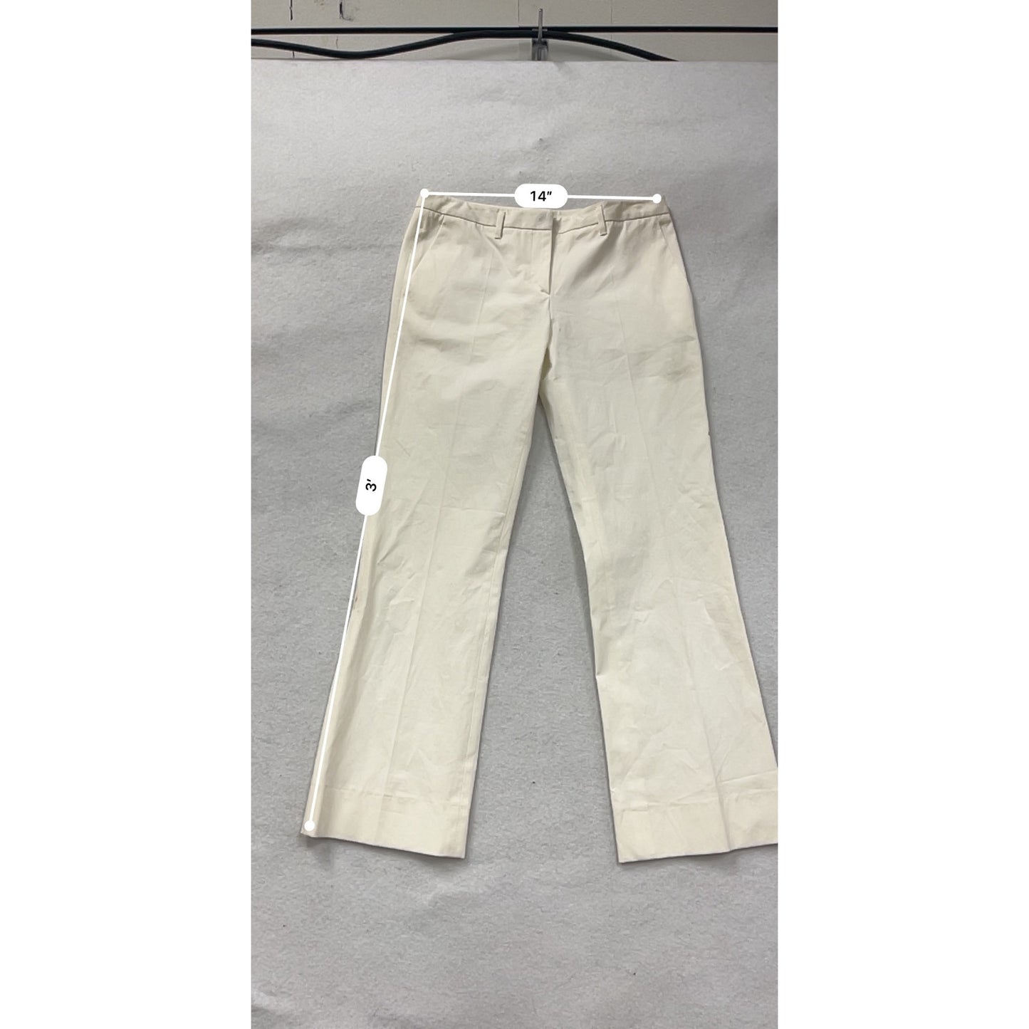 2000s Prada White Cotton & Elastane Pants #7592