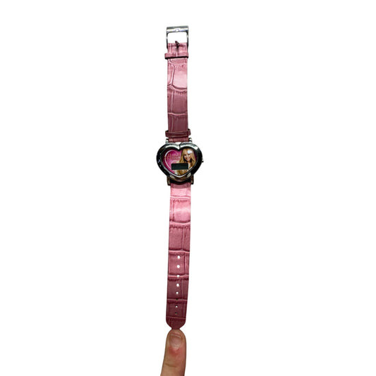 Hannah Montana Pink Heart-Shaped Digital Watch With Strap #9946