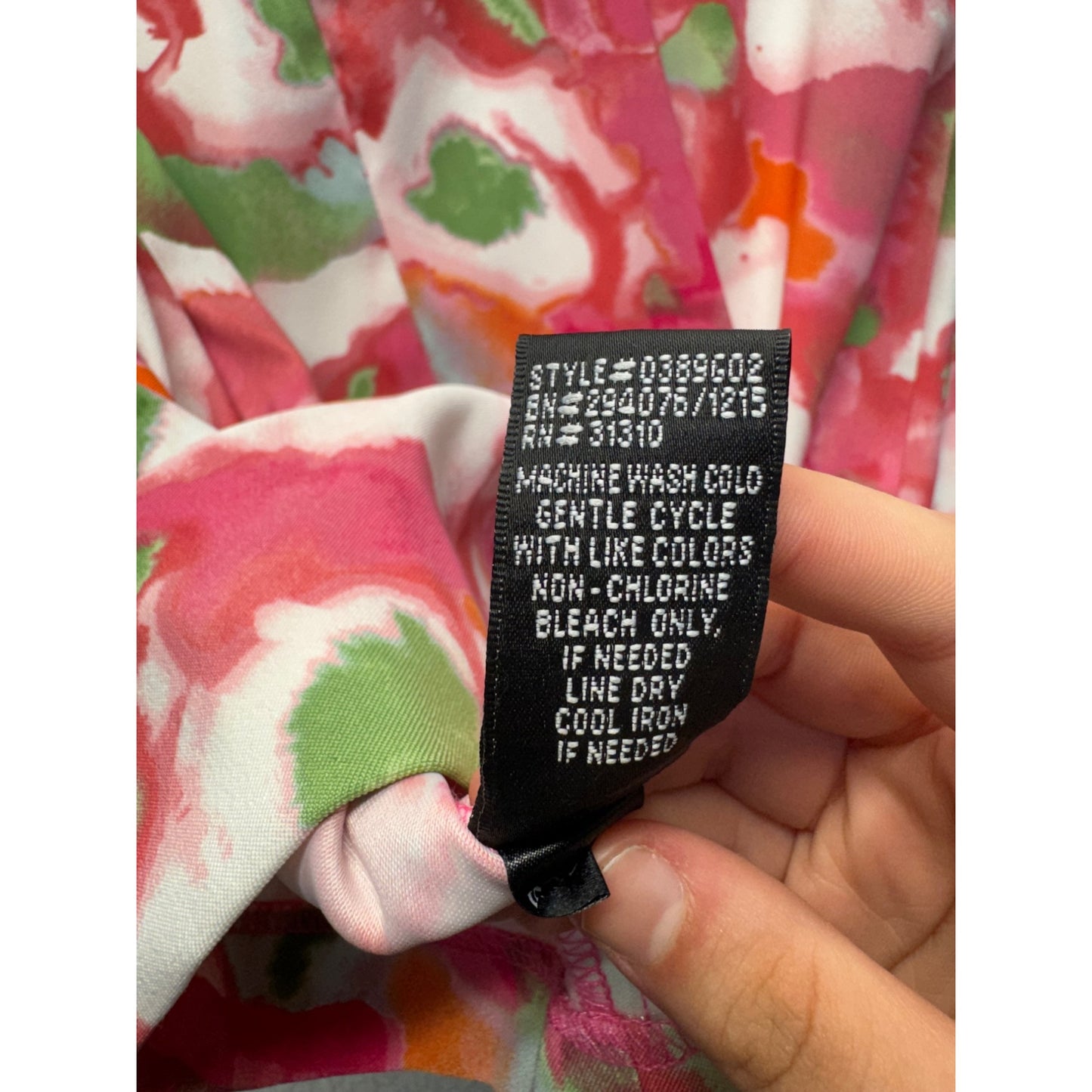 AGB Floral Sleeveless Dress Lace Detail Size 8 #9144