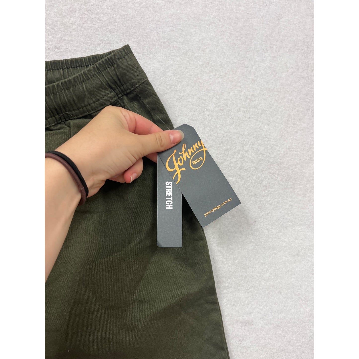 Johnny Bigg Stretch Shorts Olive Green Size XL #713A