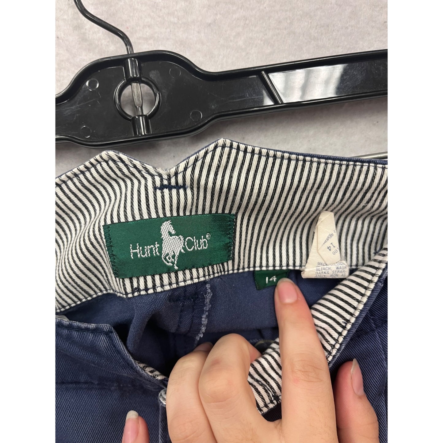 Hunt Club Pleated Blue Shorts Size 14 #585A