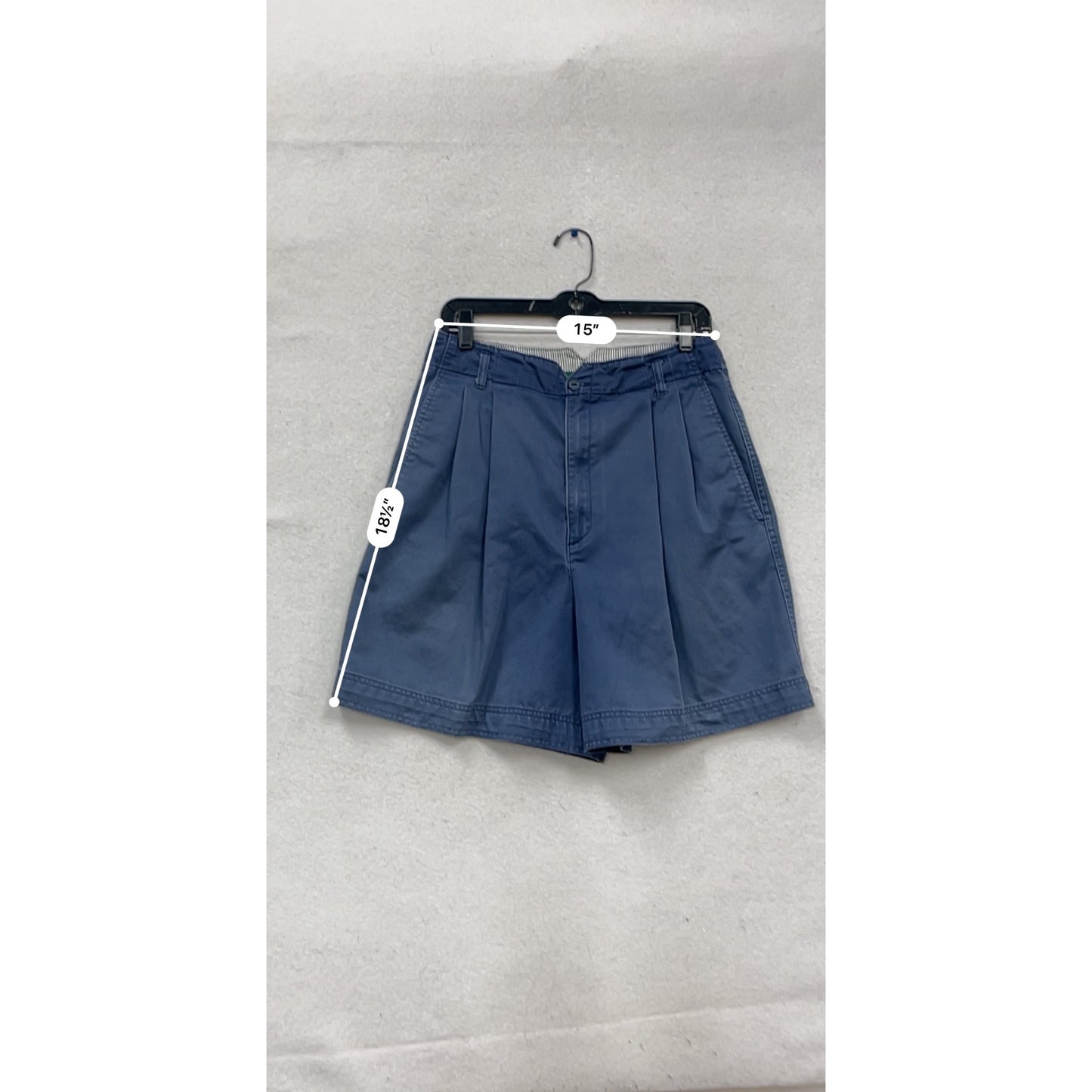Hunt Club Pleated Blue Shorts Size 14 #585A