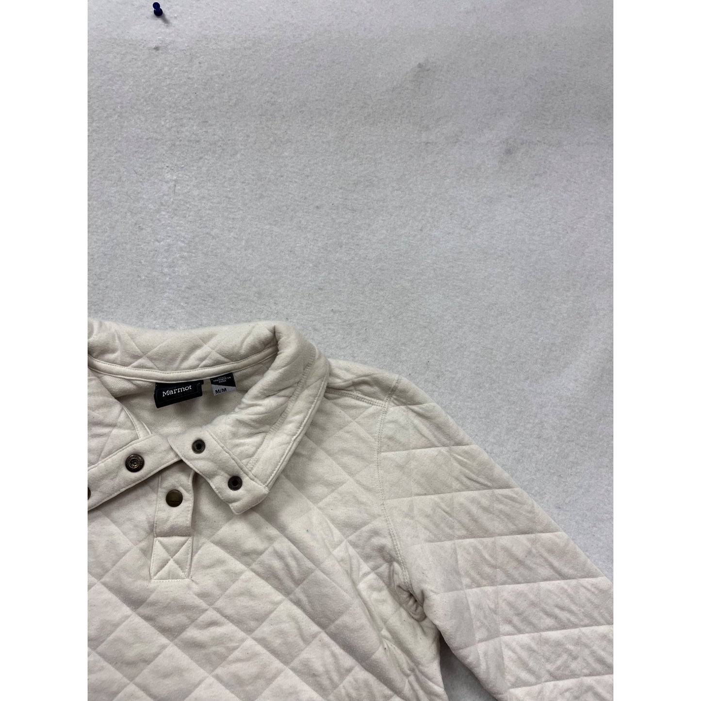 Marmot Womens Quilted Pullover Jacket M White #783A