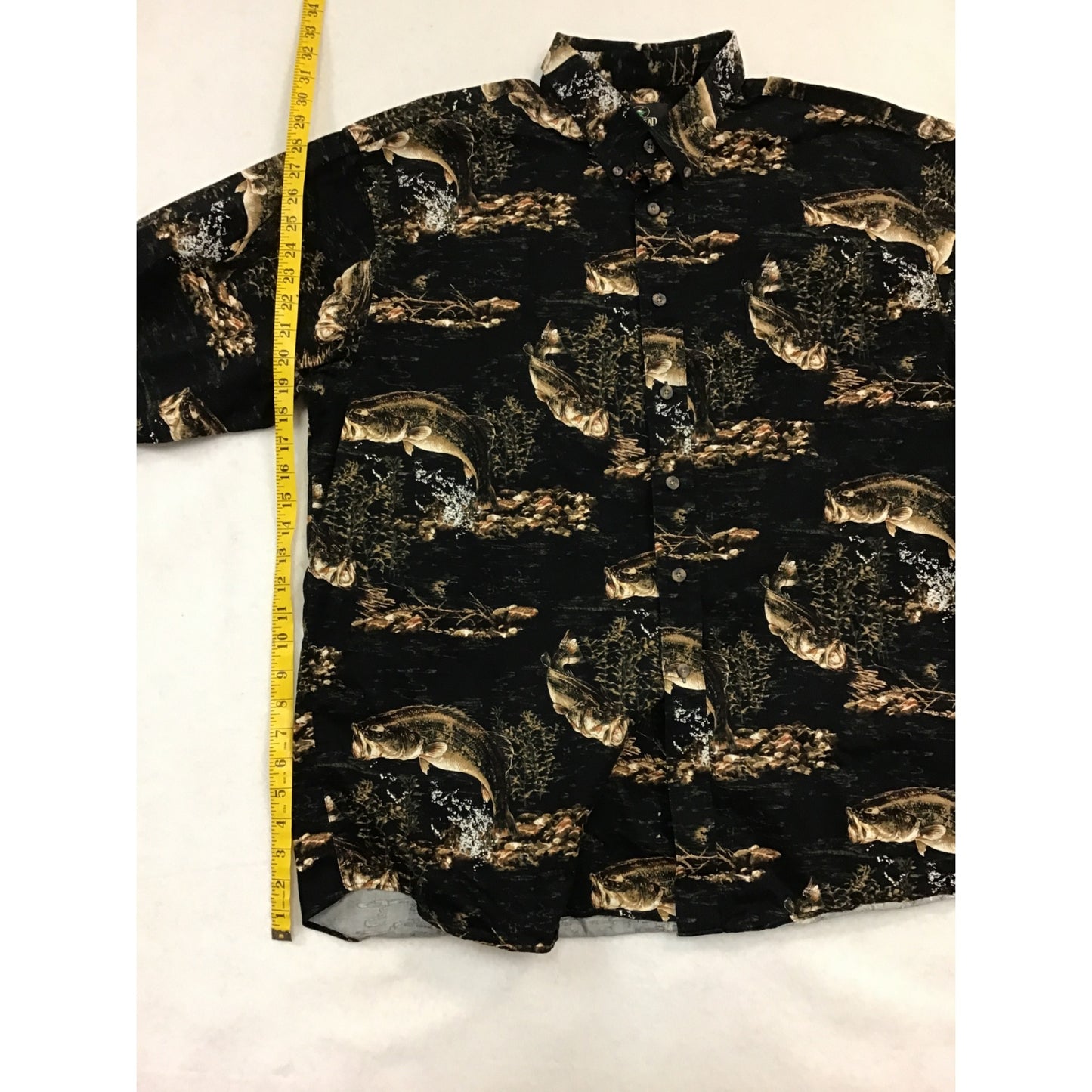 Mens Fish Printed Button Down