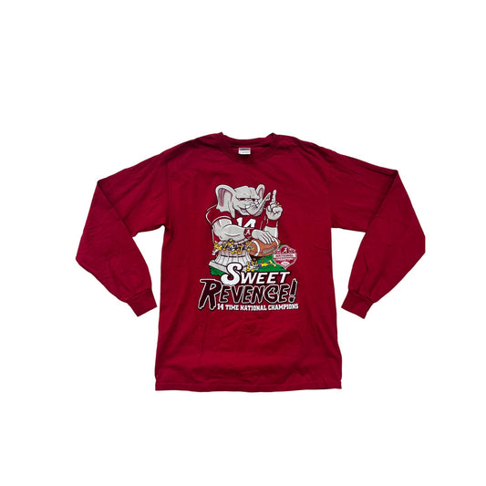 Alabama Crimson Tide "Sweet Revenge" 2011 National Champions Mens Medium Long Sleeve Shirt #6814