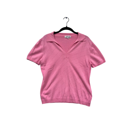 Sophie Rose Pink Short Sleeve Knit Top M #626A
