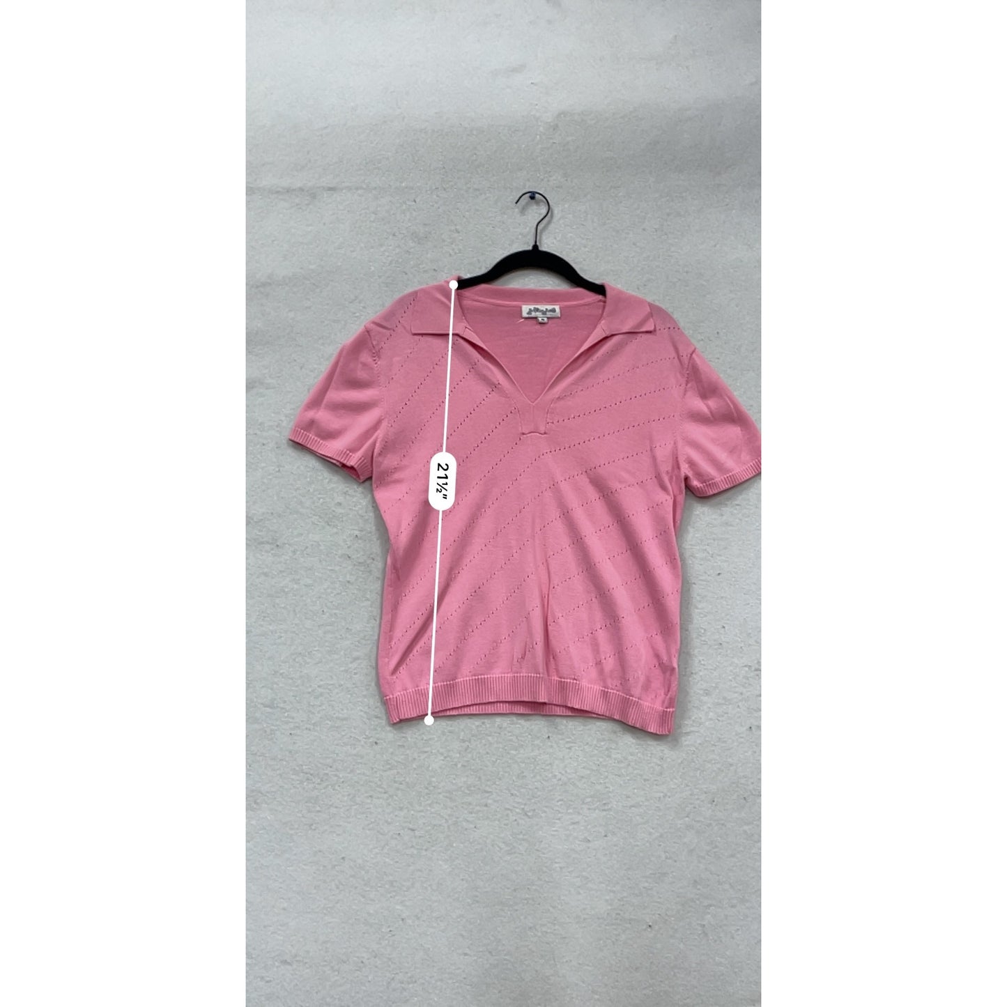 Sophie Rose Pink Short Sleeve Knit Top M #626A