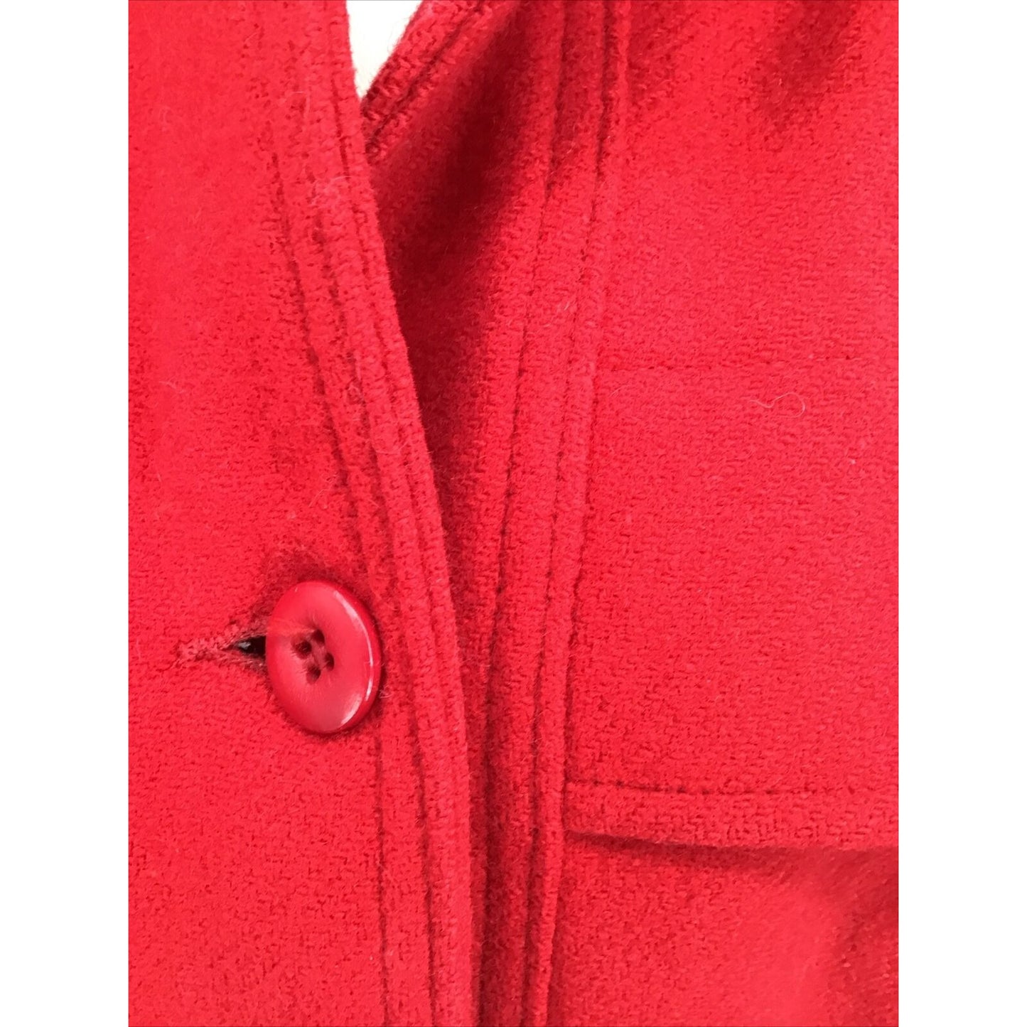 The Woolrich Woman Red Full Zip Jacket Medium #1000