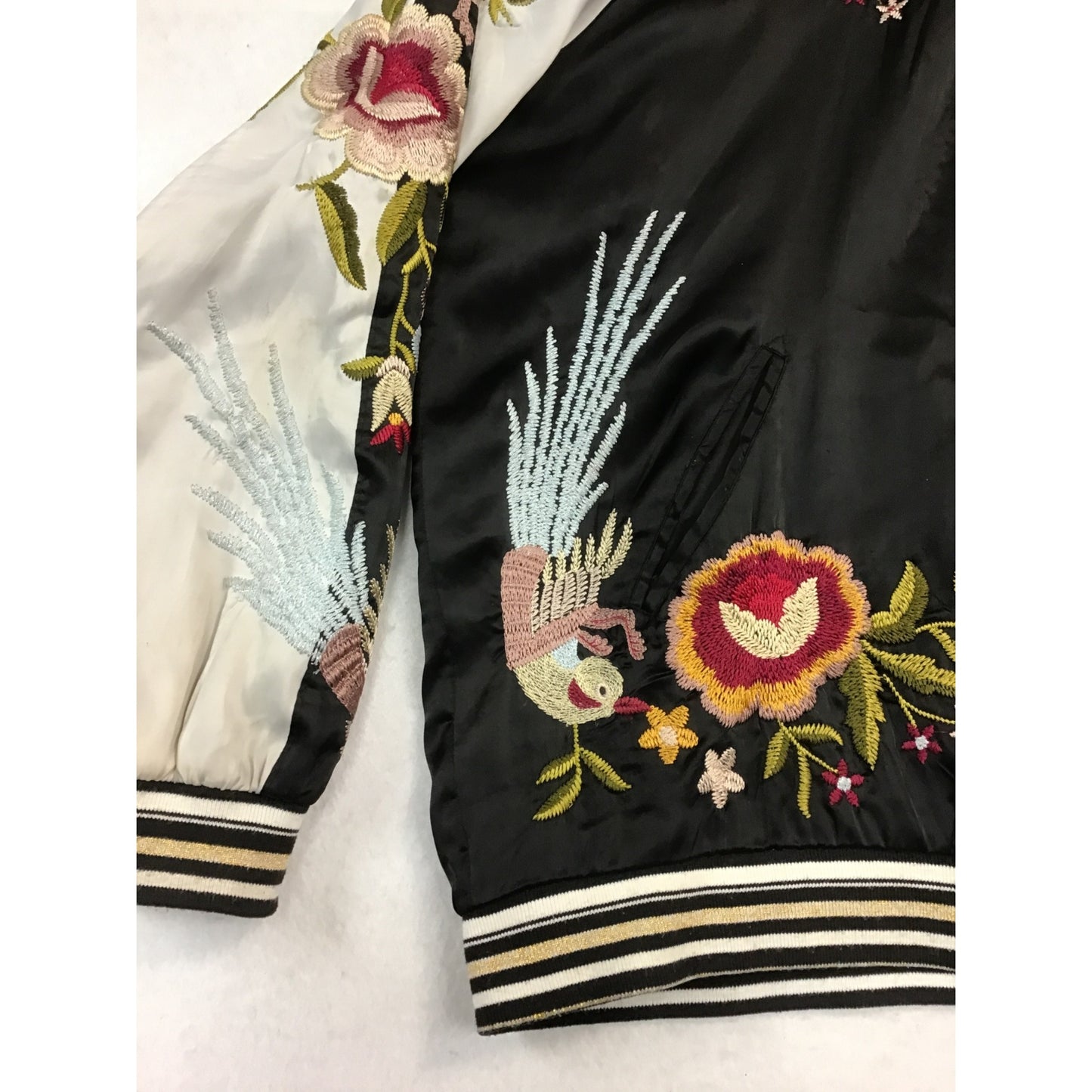 Women’s Reversible Embroidered Bomber Jacket