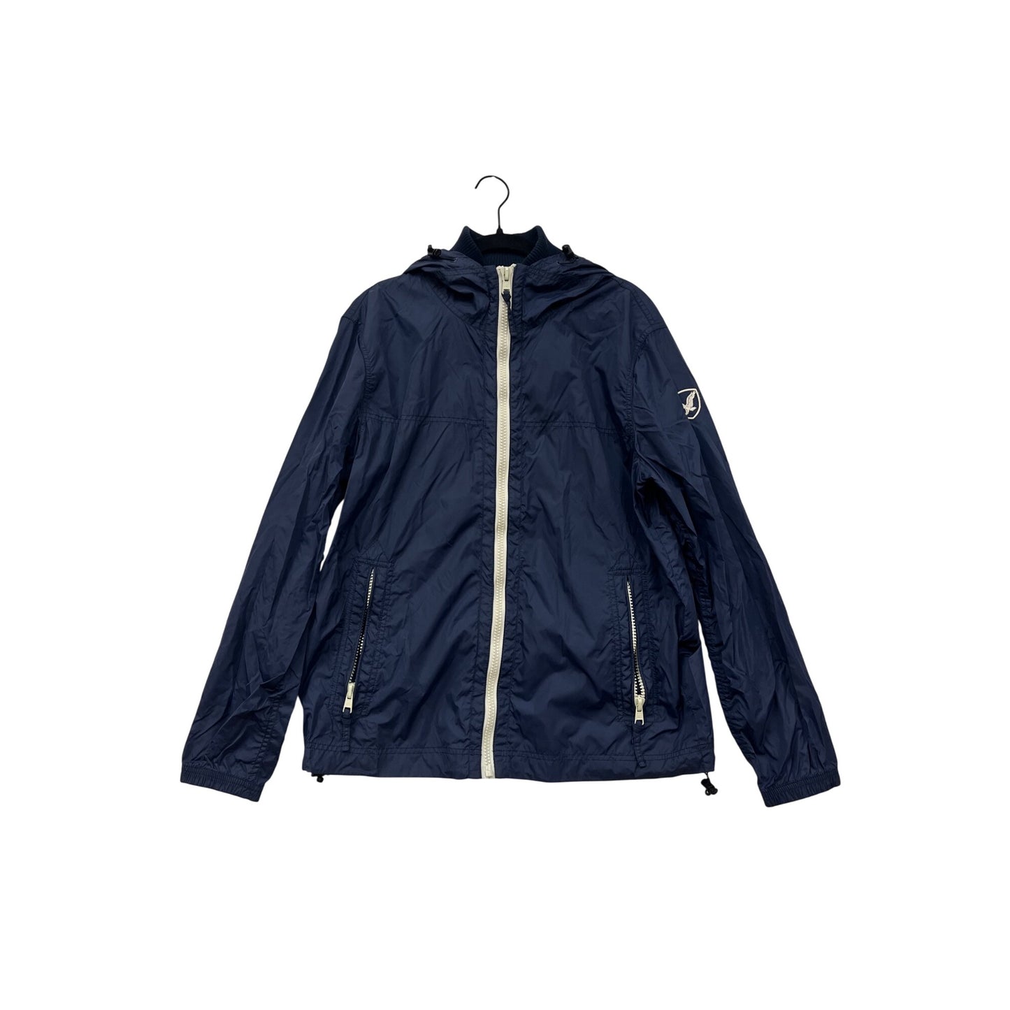 American Eagle Outfitters Navy Windbreaker Jacket M Nylon #8284