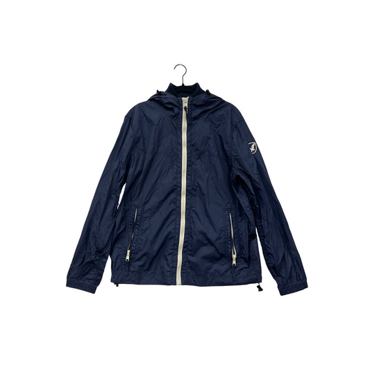 American Eagle Outfitters Navy Windbreaker Jacket M Nylon #8284
