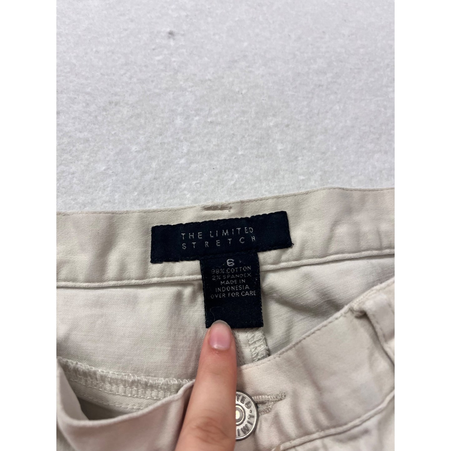 Size 6 Off White Cargo Pants #342A