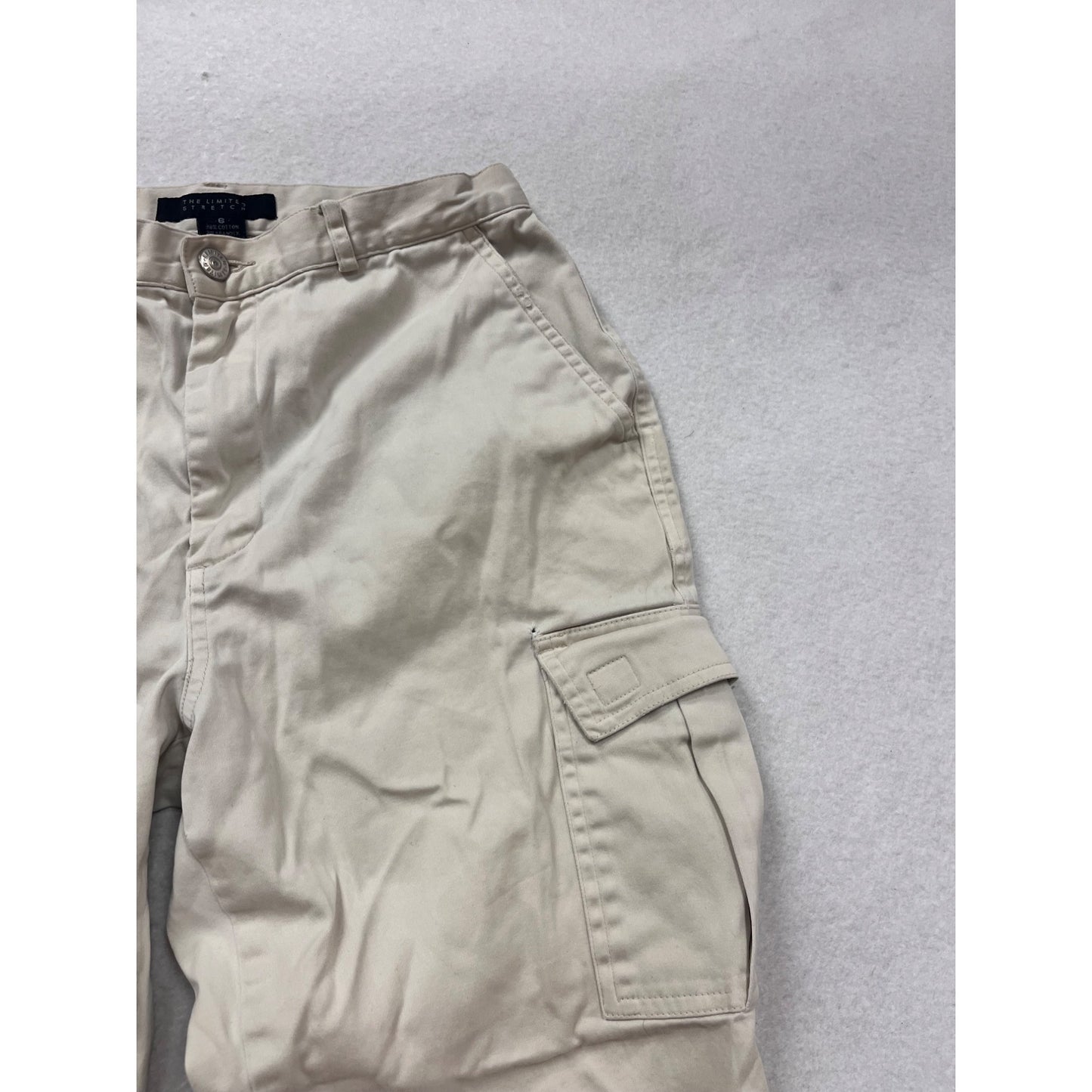Size 6 Off White Cargo Pants #342A