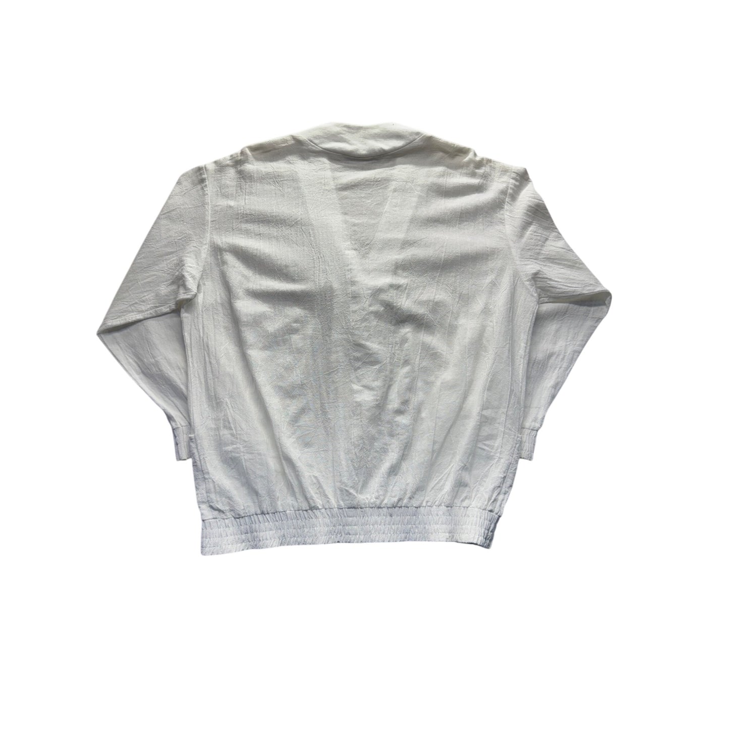 Vintage White Cardigan With Pearl Buttons & Embellishments #9537