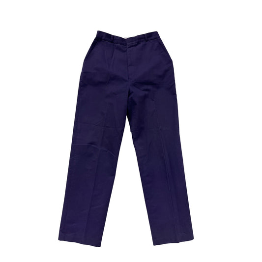 Vintage Silver Unicorn Womens Navy Trousers Size 11 High Waist With Pockets #6607