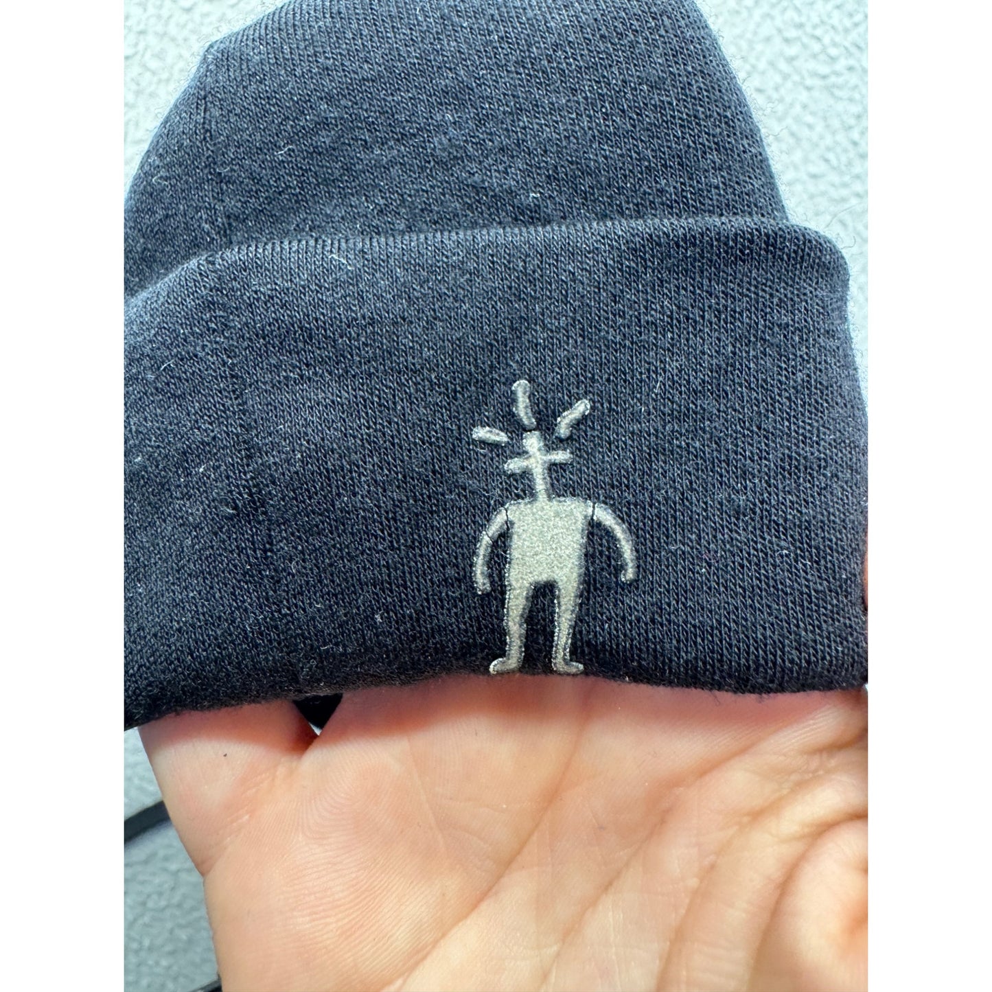 Smartwool Black Cuffed Beanie Hat With Embroidered Logo #9902