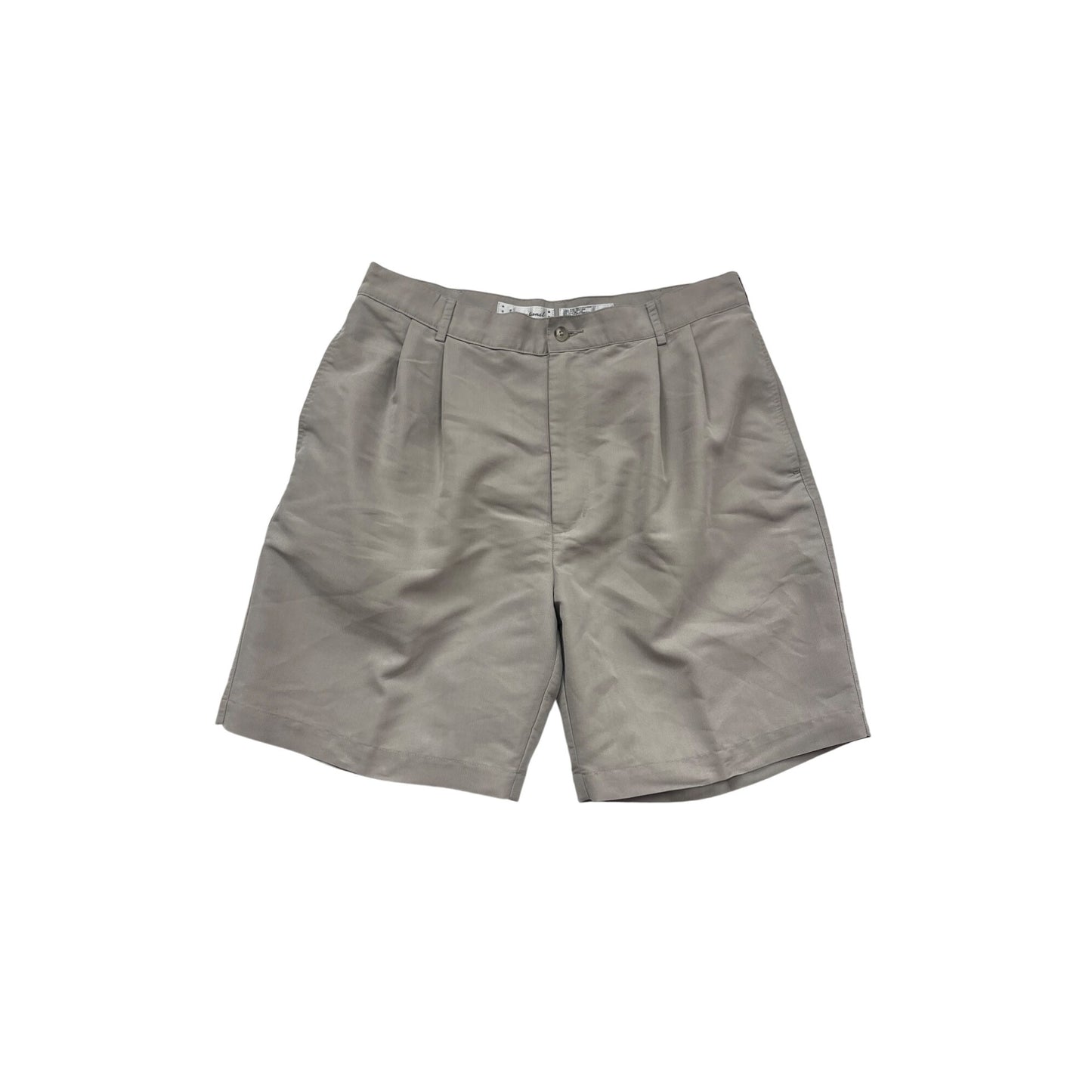 International Tour Taupe Pleated Shorts Size 40 #581A