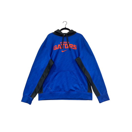 Nike Florida Gators Therma-Fit Blue & Black Hooded Sweatshirt Mens L #8090