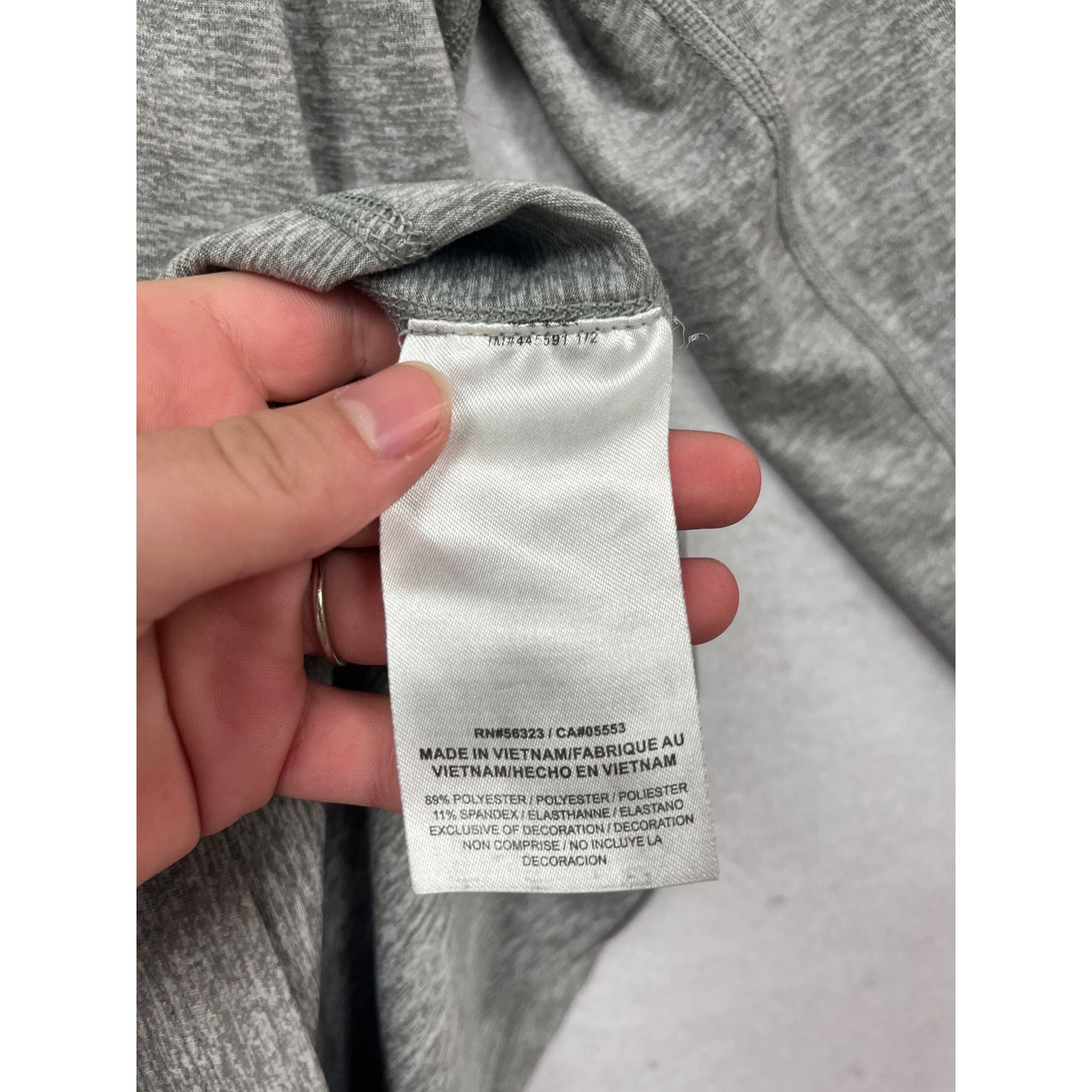 Nike Dri-Fit Gray & Red Quarter-Zip Pullover With Dragon Logo Size L #989A