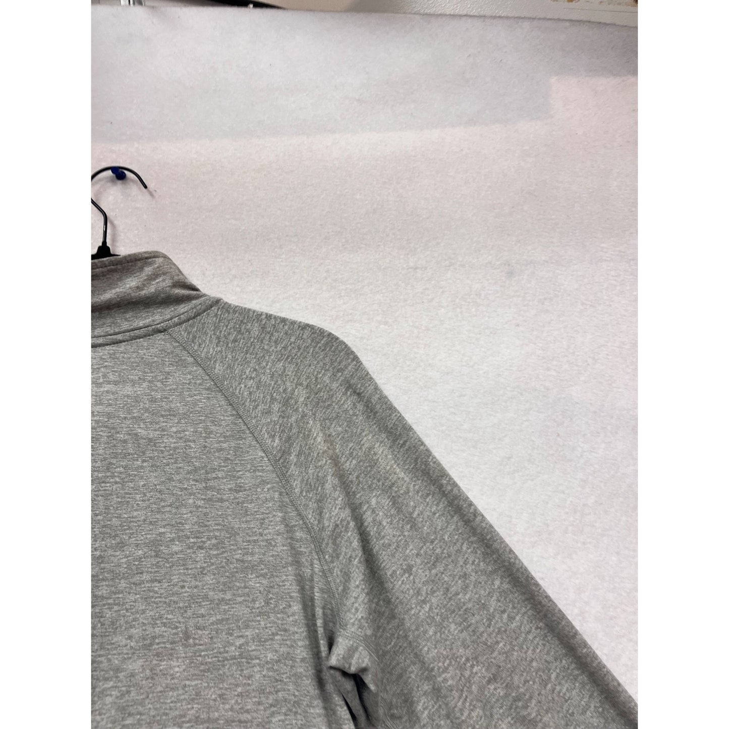 Nike Dri-Fit Gray & Red Quarter-Zip Pullover With Dragon Logo Size L #989A