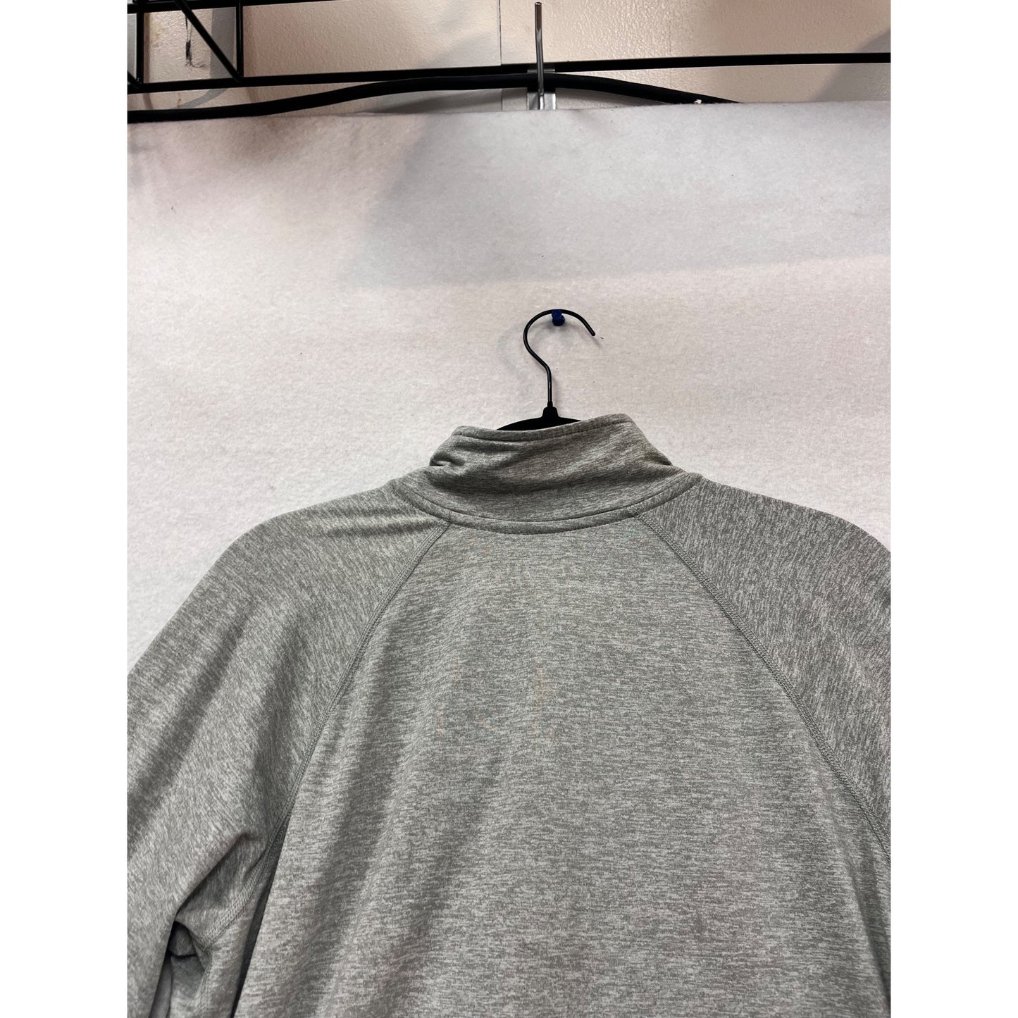 Nike Dri-Fit Gray & Red Quarter-Zip Pullover With Dragon Logo Size L #989A