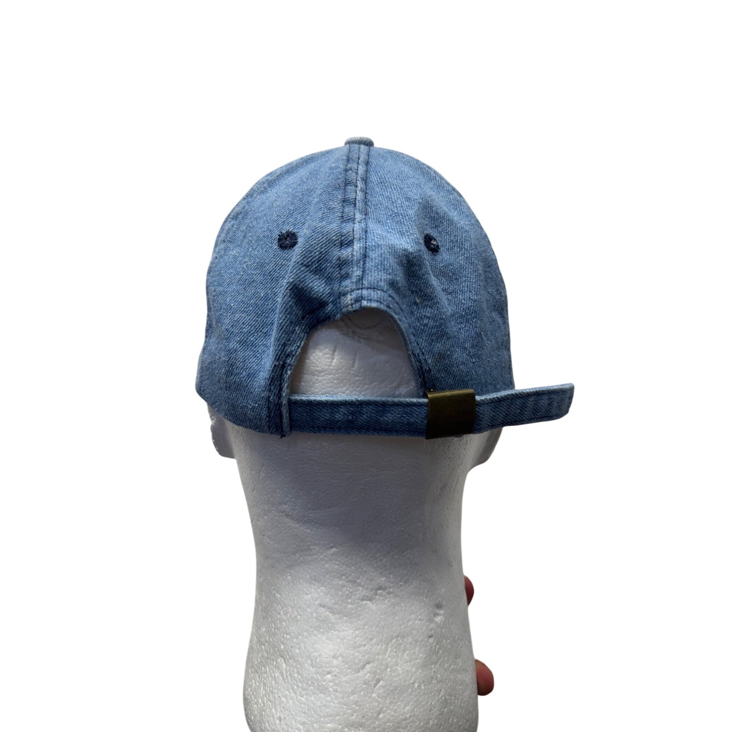 Yeah Mon Jamaica Denim Baseball Cap Adjustable Strapback Rasta Colors #9790