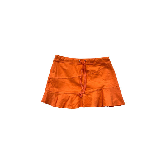 Energie Womens Orange Ruffled Hem Mini Skirt Small #8214