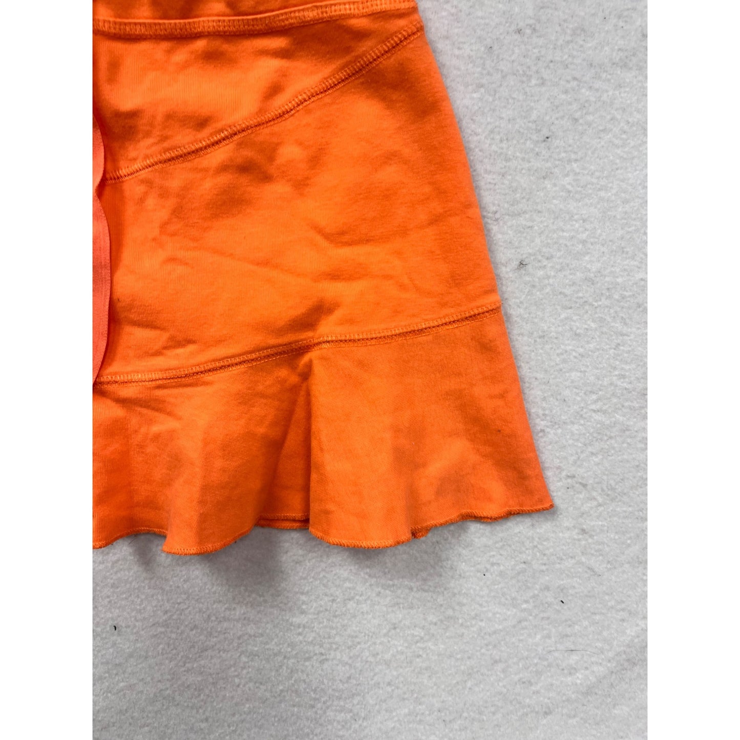 Energie Womens Orange Ruffled Hem Mini Skirt Small #8214