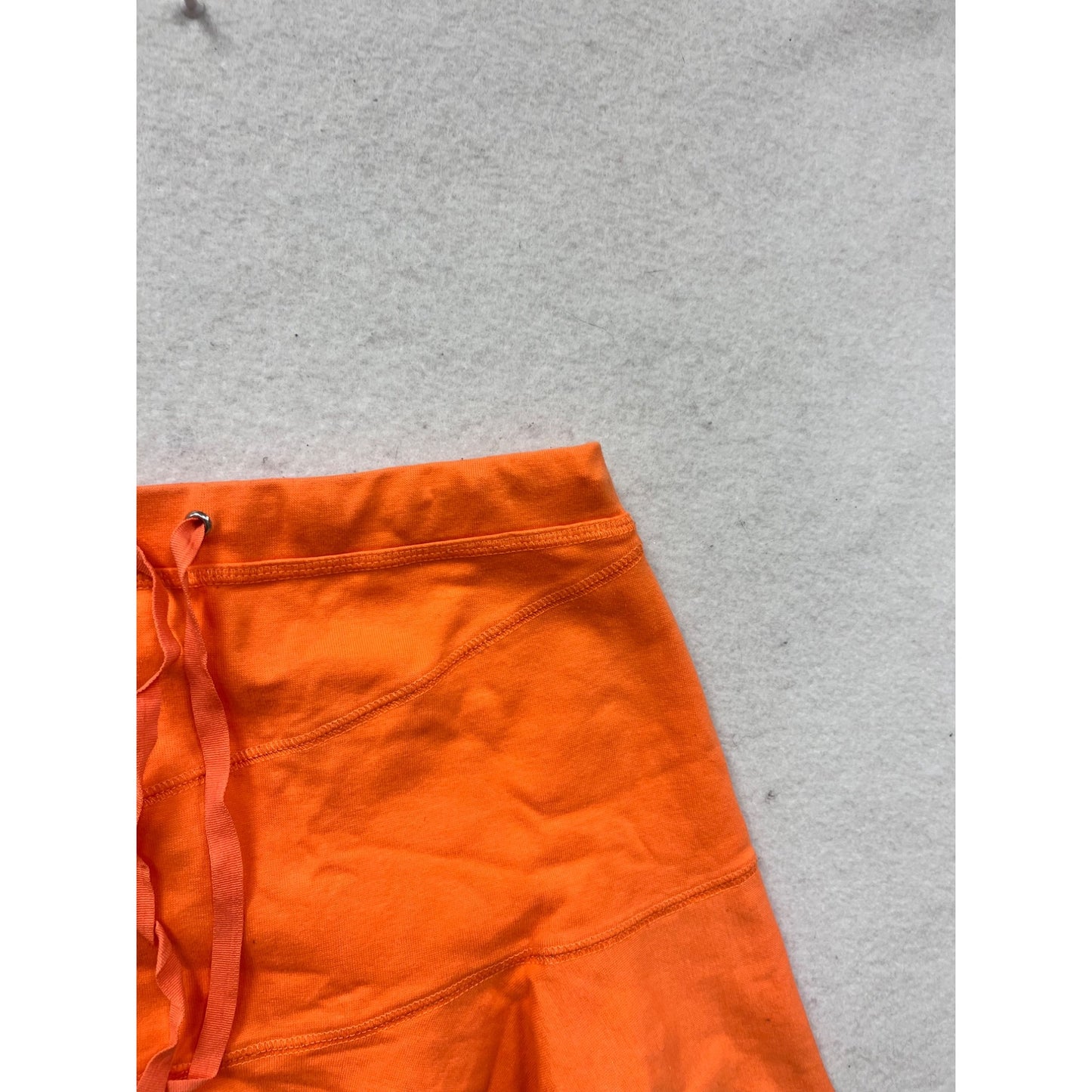 Energie Womens Orange Ruffled Hem Mini Skirt Small #8214