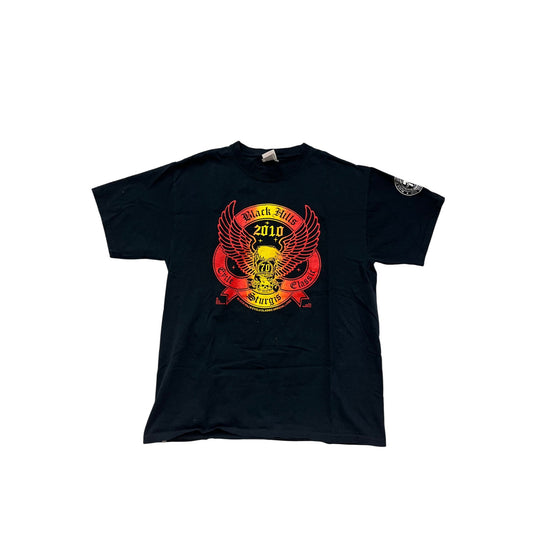 Black Hills Sturgis 2010 Fruit Of The Loom T-Shirt Black Large #8895