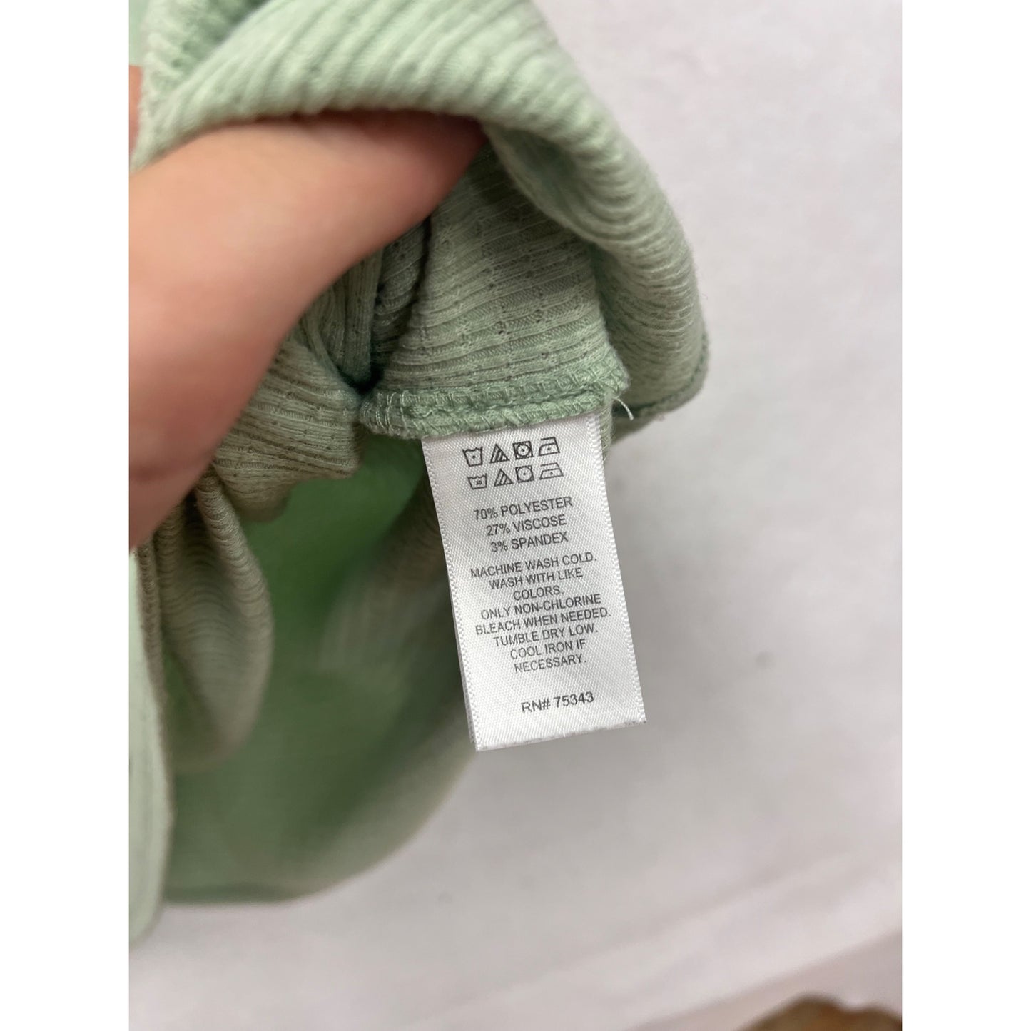 Akini Tiered A-Line Dress Size S Light Green Short Sleeve #576A