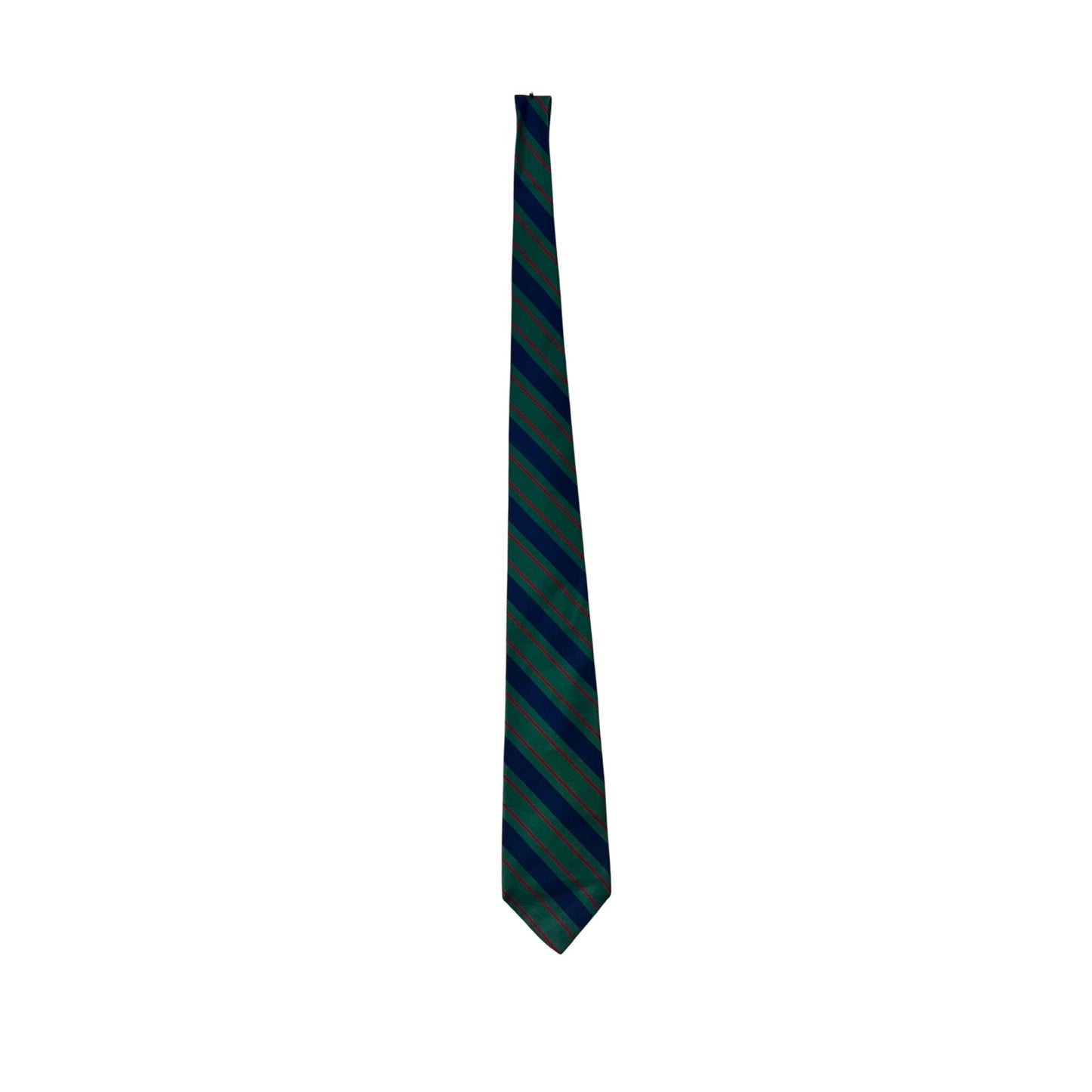 Vintage Gap Striped Silk Tie Blue Green & Red #8662
