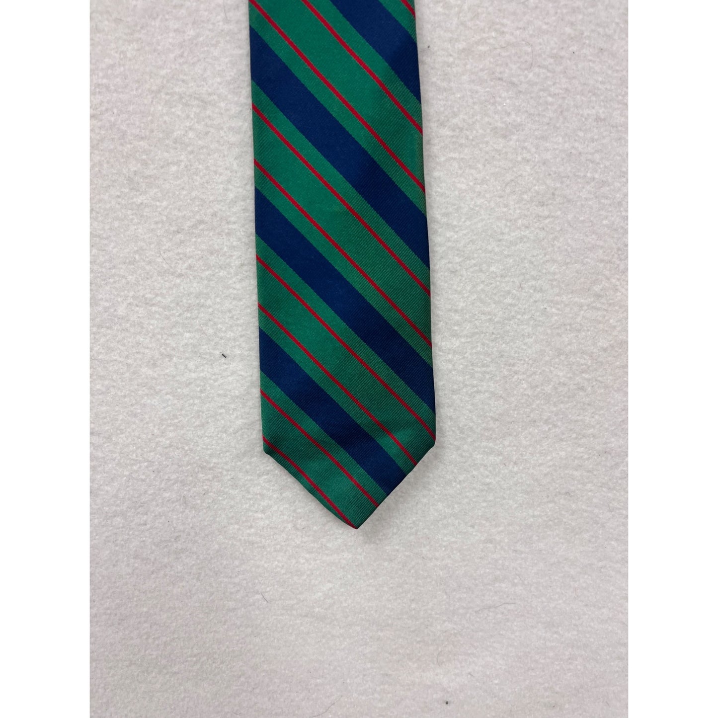 Vintage Gap Striped Silk Tie Blue Green & Red #8662