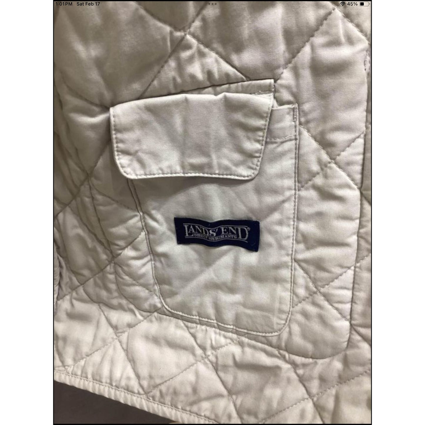 Lands End Quilted Coat