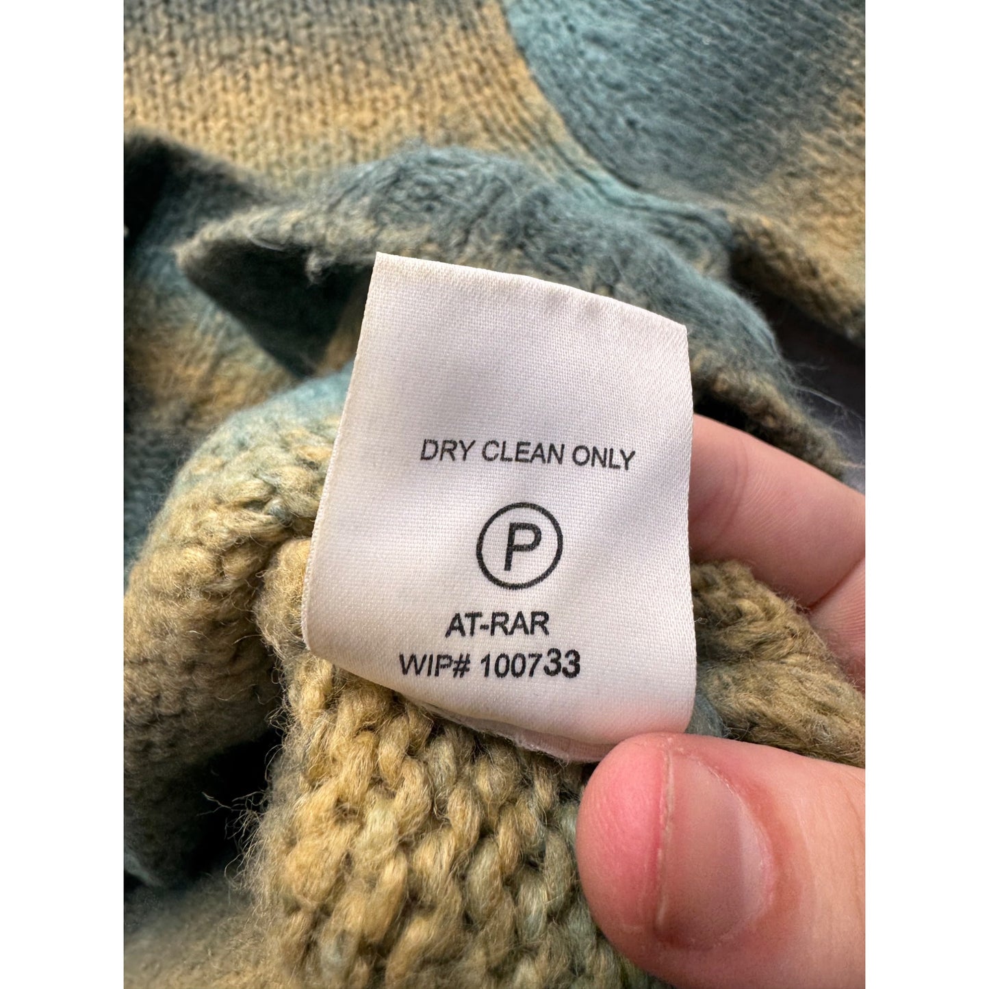Woolrich L Turtleneck Sweater Winter Turquoise Warm Cozy Knit 304B