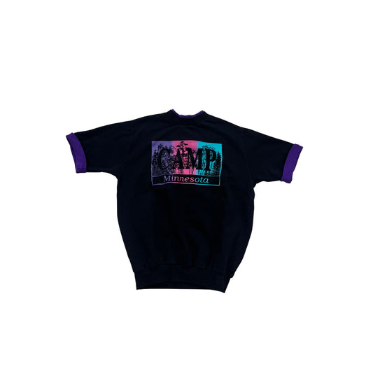 Vintage Camp Minnesota Sweatshirt Black S/M #103A