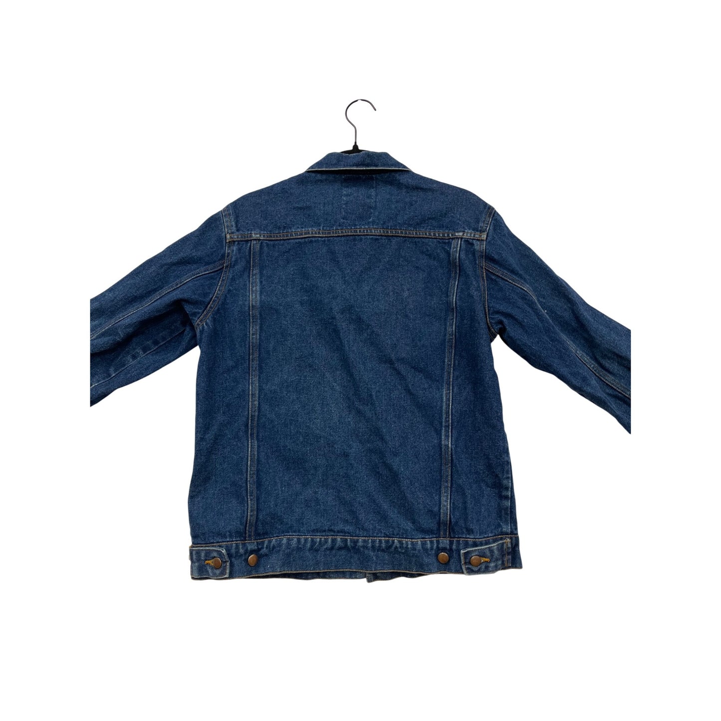 Vintage Tiger Bay Womens Denim Jacket M / L Dark Wash 100% Cotton Button-Up Front & Pockets #6935