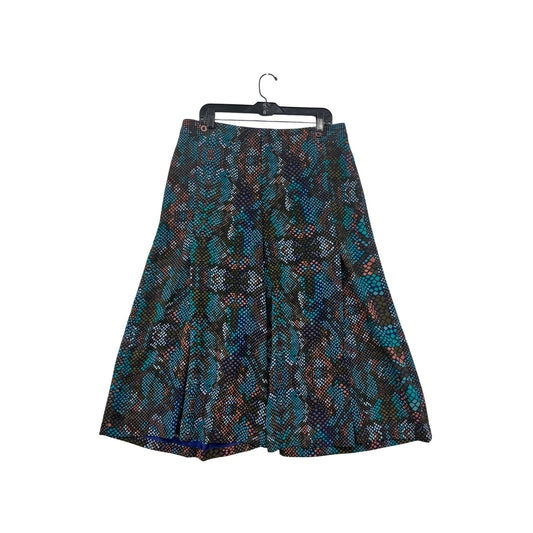 Anthropologie Multicolor Snake Print Wide-Leg Pants Womens 12 #8188