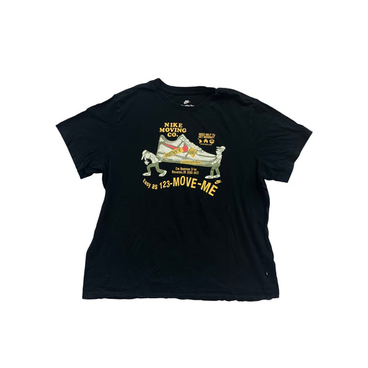 Nike Moving Co. Graphic T-Shirt XL Black Cotton #186A