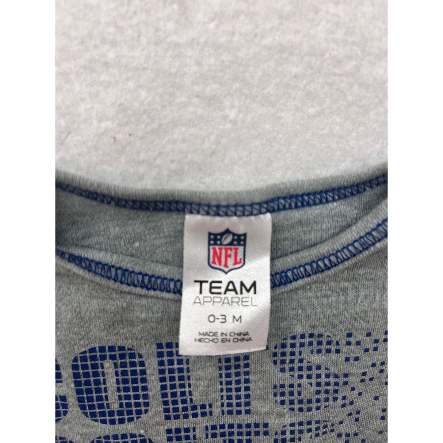 NFL Colts Baby Romper 0-3M #8554