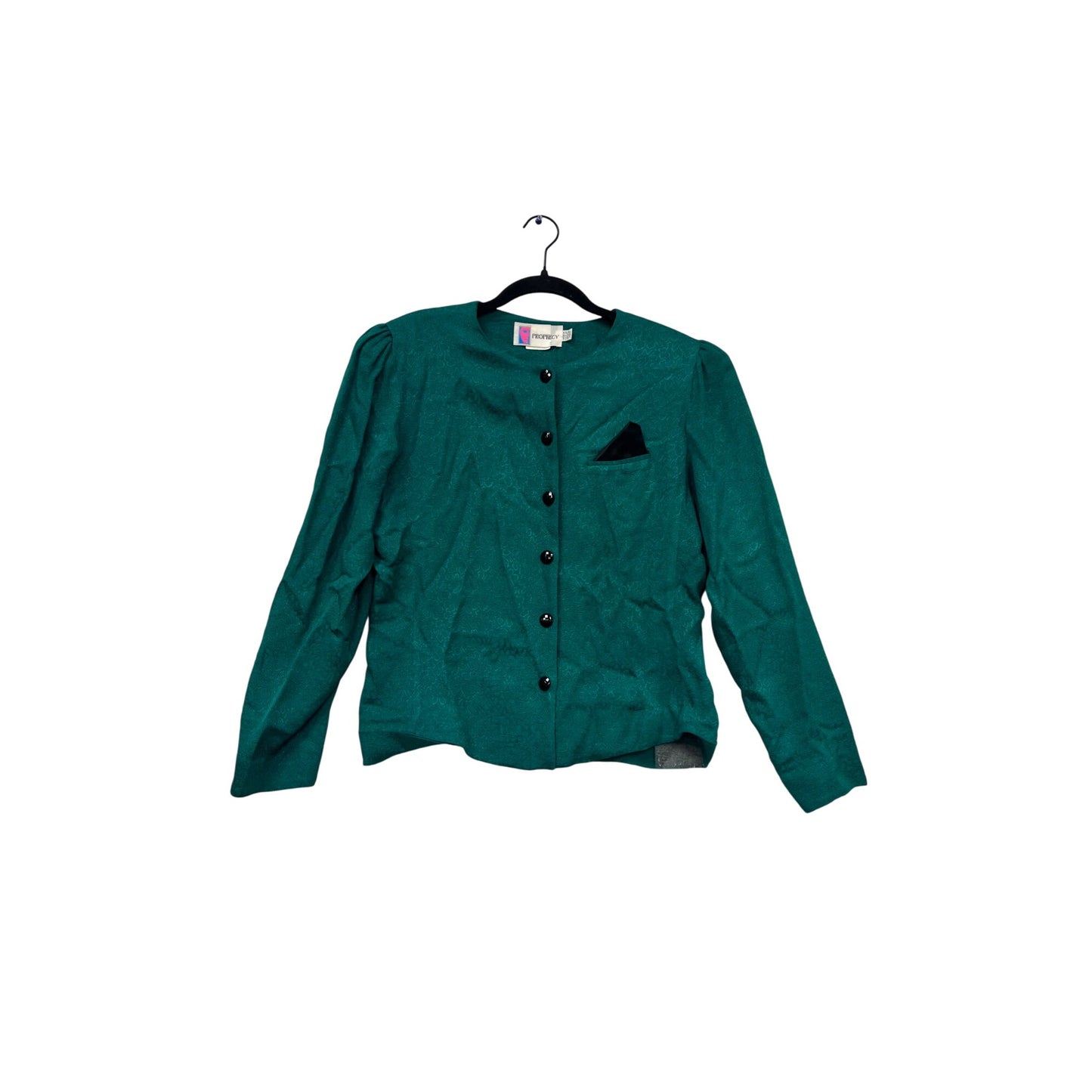 Vintage Prophecy Blouse Green Size M #621A