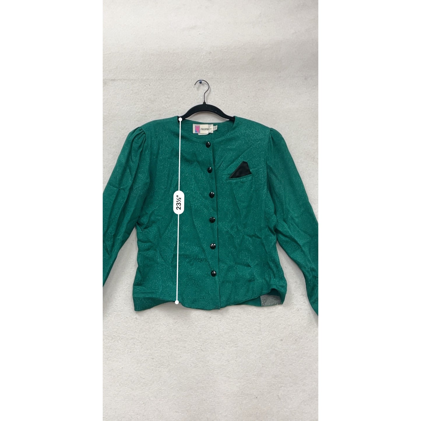 Vintage Prophecy Blouse Green Size M #621A