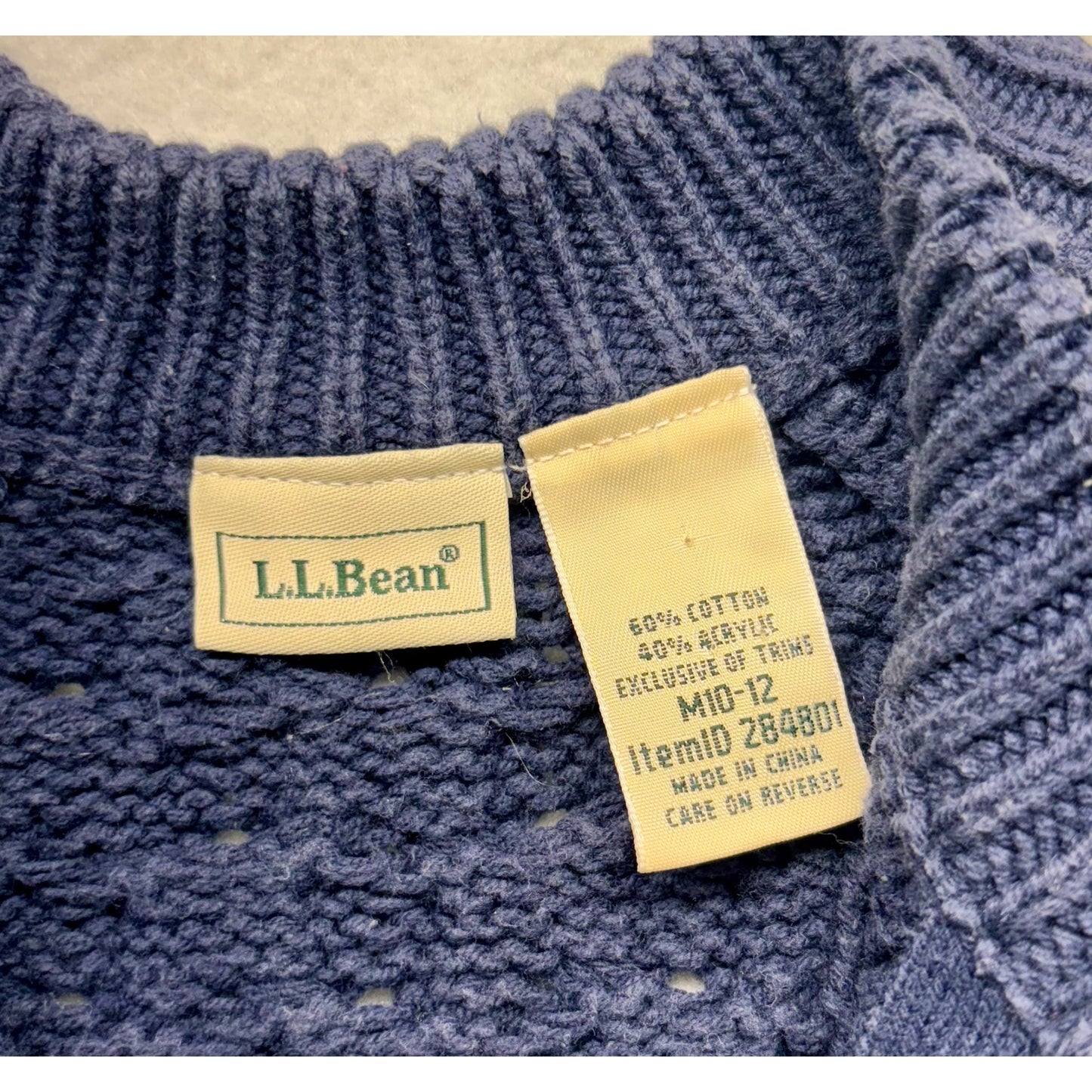 LL bean knitted sweater