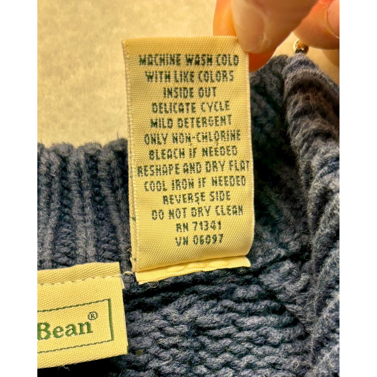 LL bean knitted sweater